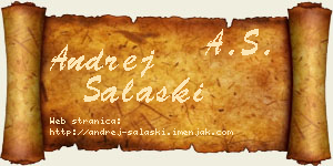 Andrej Salaški vizit kartica